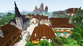 Европейский город в майнкрафте ( карта )