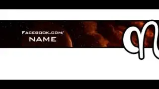 FREE TWITCH BANNER TEMPLATE | RED SPACE