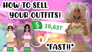 SELL OUTFITS 10X FASTER ON ADOPT ME WITH THESE TIPS!🐯⭐️