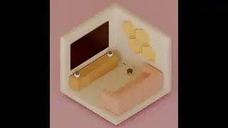 Isometric room blender animation😻😻🔥