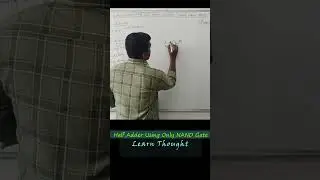 Half Adder Design using only NAND Gate