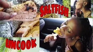Eating uncook salt fish on the street 《Vlog》 Spend the day with us