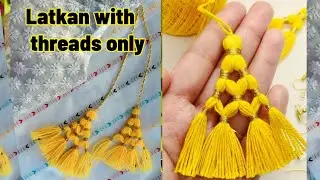 Beautiful tassel using only threads/ unique design latkan for blouses.