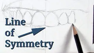 Symmetrical Drawing Tutorial | How to Draw a Mouth and Teeth with Symmetry