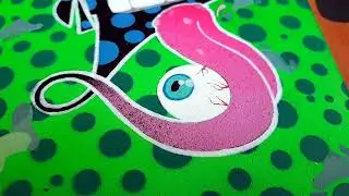 Граффити шрифт, буква i. Graffiti alphabet.