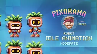 Pixorama: Robot Idle Animation