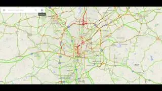 Atlanta Traffic Map Time Lapse