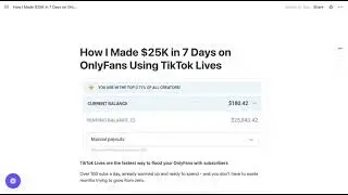 THIS ONLYFANS STRATEGY DID 10X TO MY MODEL'S REVENUE…