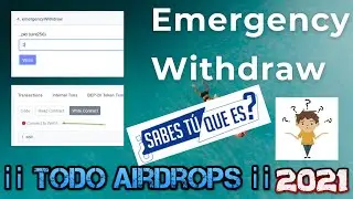 #Emergency #Withdraw #BSC Que es y Como se Usa Tips de Seguridad DEFI Master Chef #Smart #Contract 💯