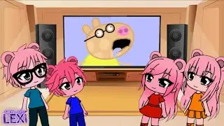 |Gacha Club| 🐷 Peppa Pig Family Reacts to Piggy Memes Part 4 |Gacha Life| Roscoe McGillicuddy