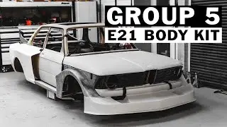 Test fitting our E21 GR5 Body Kit - Group 5 Project EP2