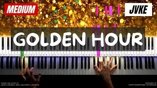 Golden Hour By JVKE | Medium Piano Tutorial - Learn How To Play Piano