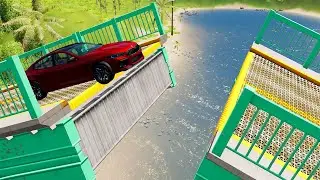 Cars vs Bascule Bridge: BeamNG Drive - CHILL