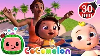 Beach Sports in Summer Time | Cocomelon and Little Angel Nursery Rhymes