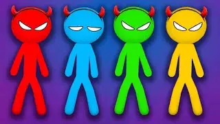 THE BATTLE OF THE DEMONS - Stickman Party 1 2 3 4 Player Games Free