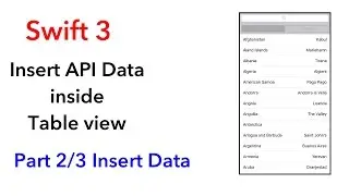 Insert API Data to Table View (Part 2 Insert data to table view) (Swift 3 + Xcode 8.2.1)