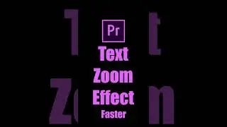 How to Create Text Zoom Effect | Adobe Premiere Pro Tutorial | Youtube Shorts
