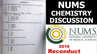 NUMS CHEMISTRY | NUMS  PAST PAPERS | NUMS PAST PAPER | NUMS PAPER | MDCAT PREP ONLINE