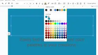 Adding Color and Color Schemes to Created Resources
