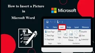 How to Insert a Picture in MS Word | MS- Insert Picture | Microsoft Word Document