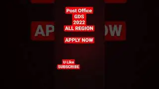 post office GDS 2022 notification out apply now