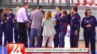 Radosť kadetiek z postupu na ME 2013
