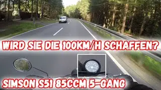 Schafft sie die 100km/h? | Simson s51 85ccm 5-Gang | Datta