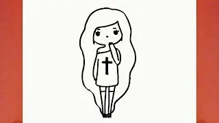 Como desenhar uma Bonequinha Tumblr (boneca, garota, menina)