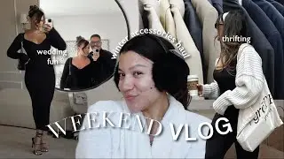 VLOG: Prepping For Something Special...Thrift With Me I Winter Accessories Haul & Wedding Fun!