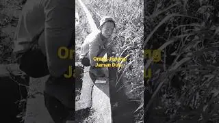 Viral Orang Jepang Jaman Dulu.Cuci muka di solokan