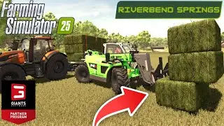 TRÉNUJEM NAKLADANIE BALÍKOV 📦  |Riverbend Springs| FARMING SIMULATOR 25 |EP11|