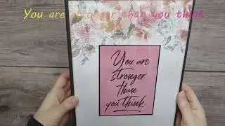 You are srtonger... Scrapbook Mini Album | Interactive | 7x9 inches | for 5x7" size photos | 2024
