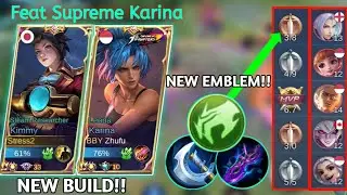 TERBARU!! - Kimmy Emblem Sawi | Build Critical & Attack Speed - Mobile Legends