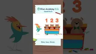 Learn to count to 3 with Peck from Khan Academy Kids. 