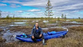Арктический сплав на каяке. 7 серия. Пороги на Сайговке. Походная кухня. Еда на костре. Быт в тайге