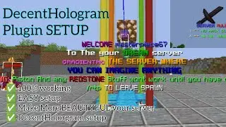 DecentHolograms Plugin setup (2026) ALL server versions supported Spigot PaperMC Must watch