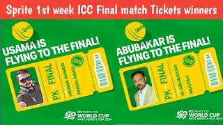 Sprite Final match ticket winners || Sprite scan and win