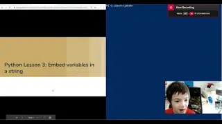 Python lesson 3, embed variables in string