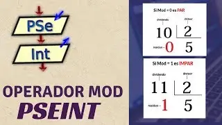 Pseint desde cero 2022 | Operador Mod/Residuo | Determine si un Número es par e impar en Pseint