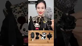 Eating Panda Ice Cream Challenge | 