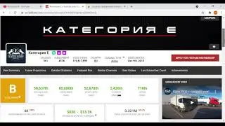 Категория Е , обзор канала, сколько зарабатывает канал на YouTube ???