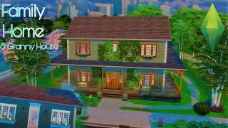Family home with Granny House // Speed Build - The Sims 4