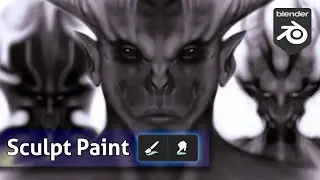 Pinceles para pintar en modo escultura | Blender