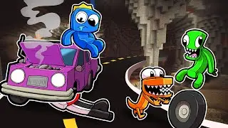 ¡Atrapado dentro de UN VIAJE POLVO SUBTERRÁNEO en Minecraft! (Amigos-íris)