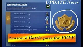 V 7.40 fortnite update news and free battle pass for season 8