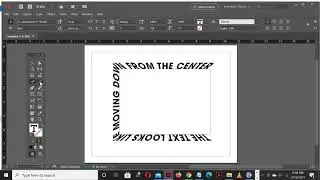 INDESIGN GRAVITY TEXT