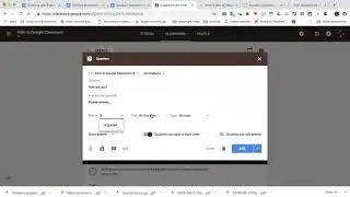 Create a multiple choice question in google classroom