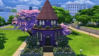 Tiny Witch House| BASE GAME ONLY  | NO CC | The Sims 4 Speed Build 