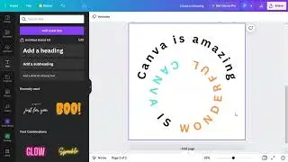 How to Make Circle Text in Canva | Wrap Text Around a Circle Tutorial in canva