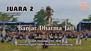 2nd Place in Fragment I of the Lampung Ogoh-Ogoh Festival | Sasih Kesanga Festival 2026 | Banjar ...